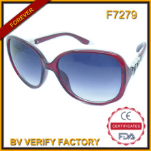 F7279 Moda promocional PC marco gafas de sol personalizado logotipo de la marca grabado